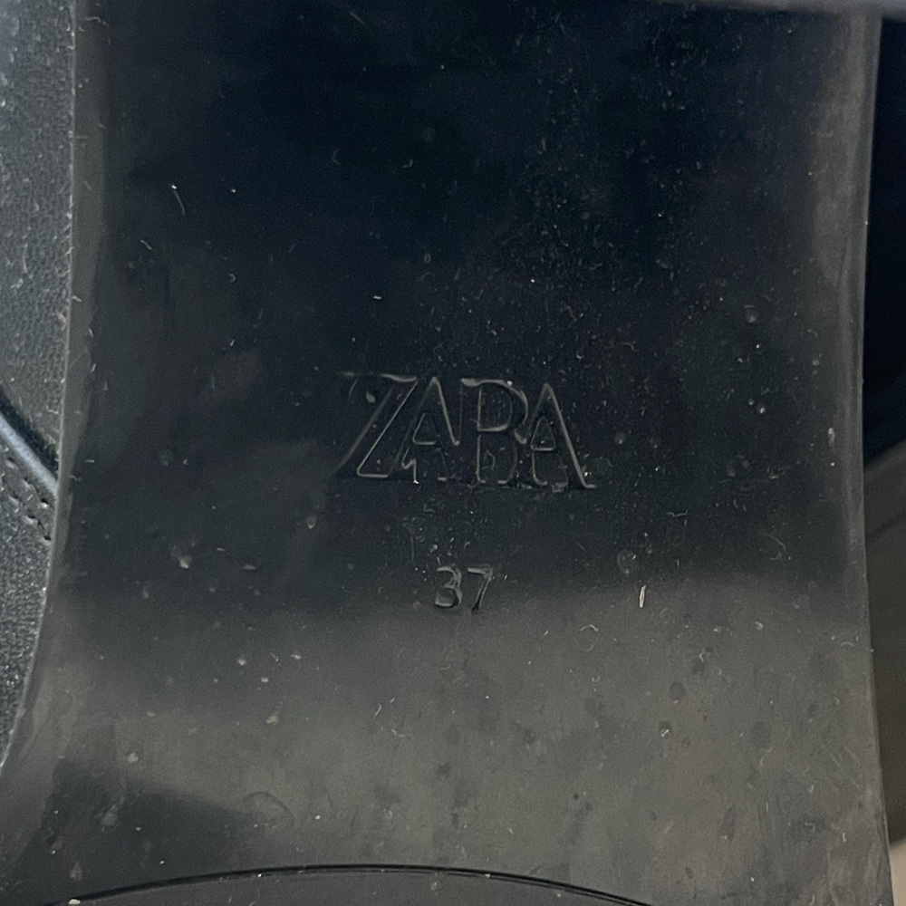 Zara Leather Booties Size 7 - Picture 4 of 7